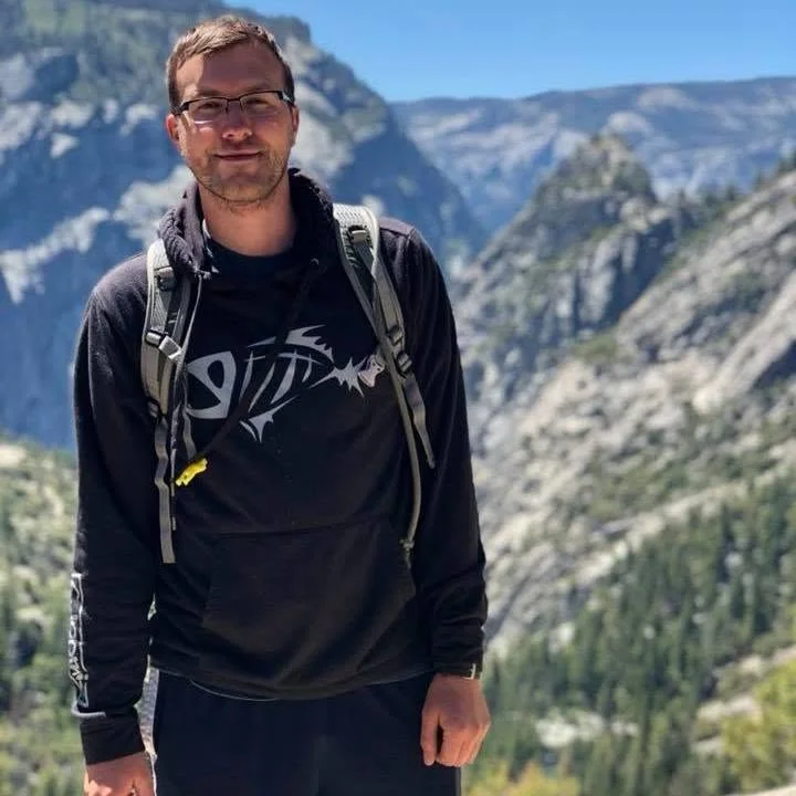 Sean Johnson in the mountains
